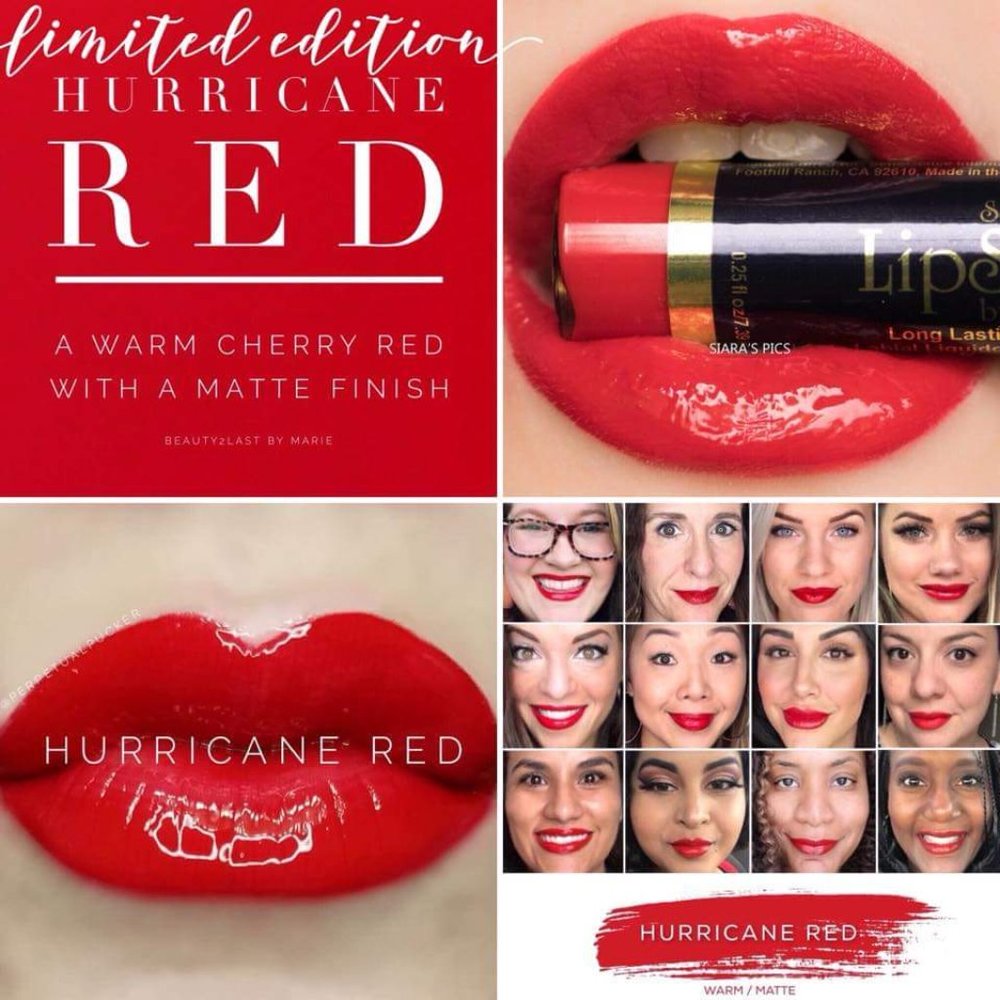 Hurricane Red LipSense Limited Edition NWT